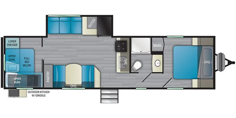 Heartland Trail Runner TR 321 BHQB floor plan