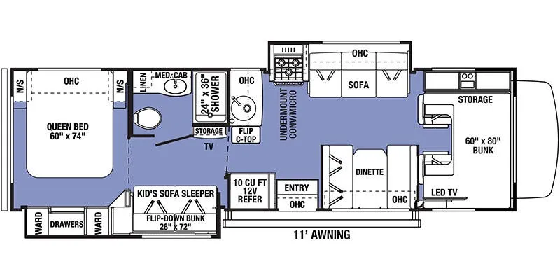 Forest River Forester 3251DSLE floor plan