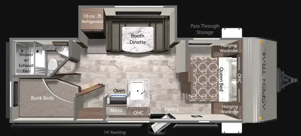 2025 Dutchmen Aspen Trail LE 23BH floor plan