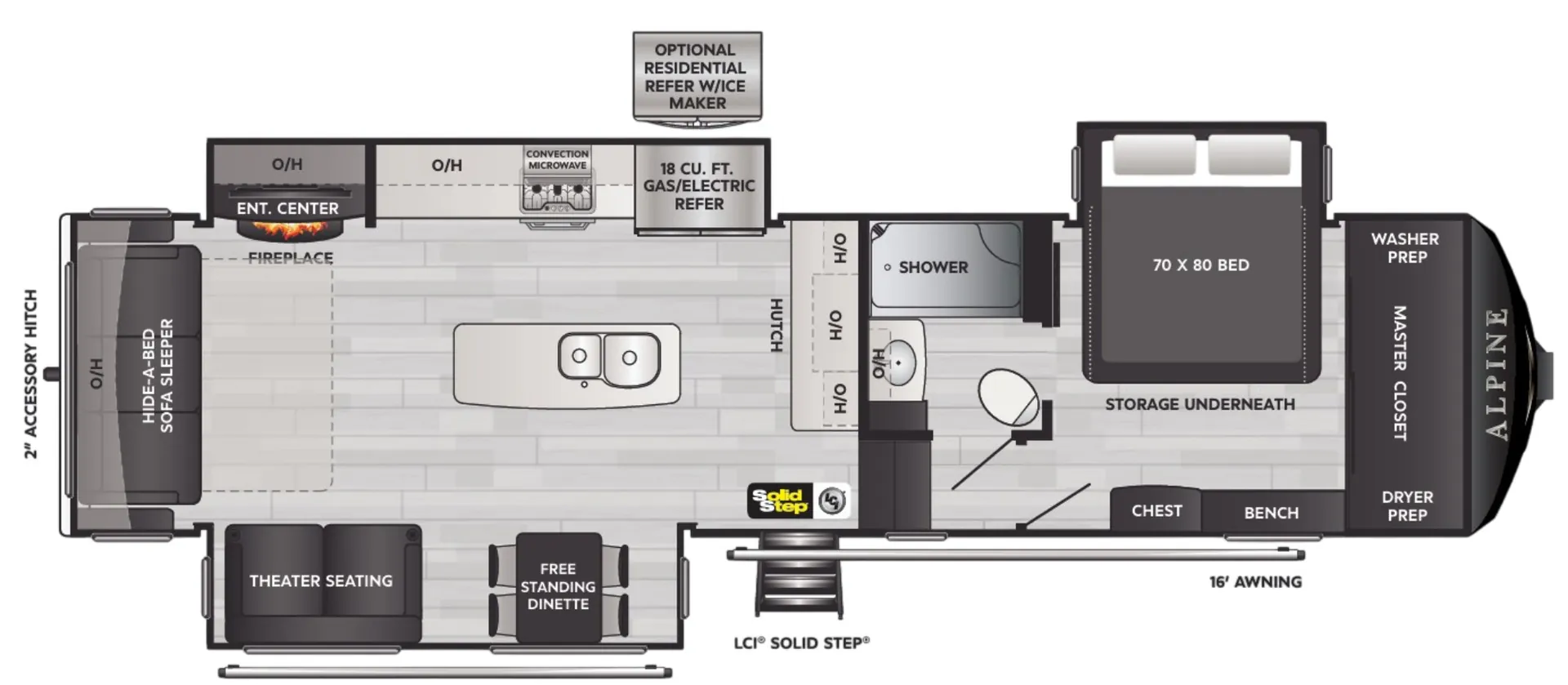 2021 Keystone Alpine 3220RL - Photo 2