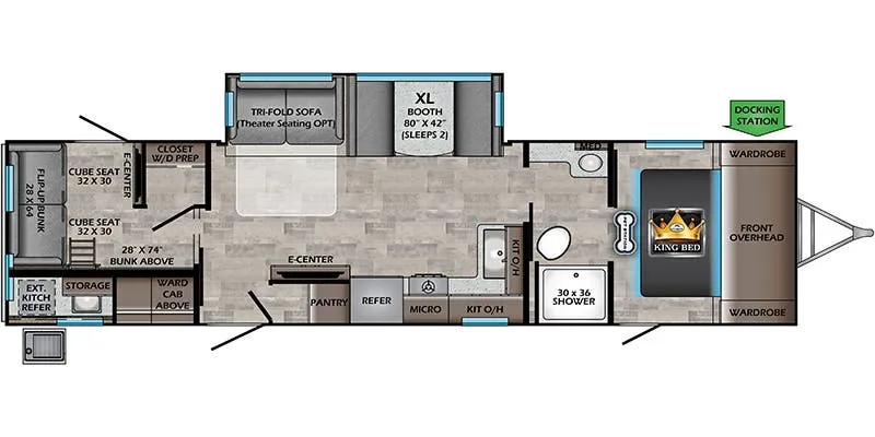 CrossRoads Sunset Trail Super Lite SS332QB floor plan