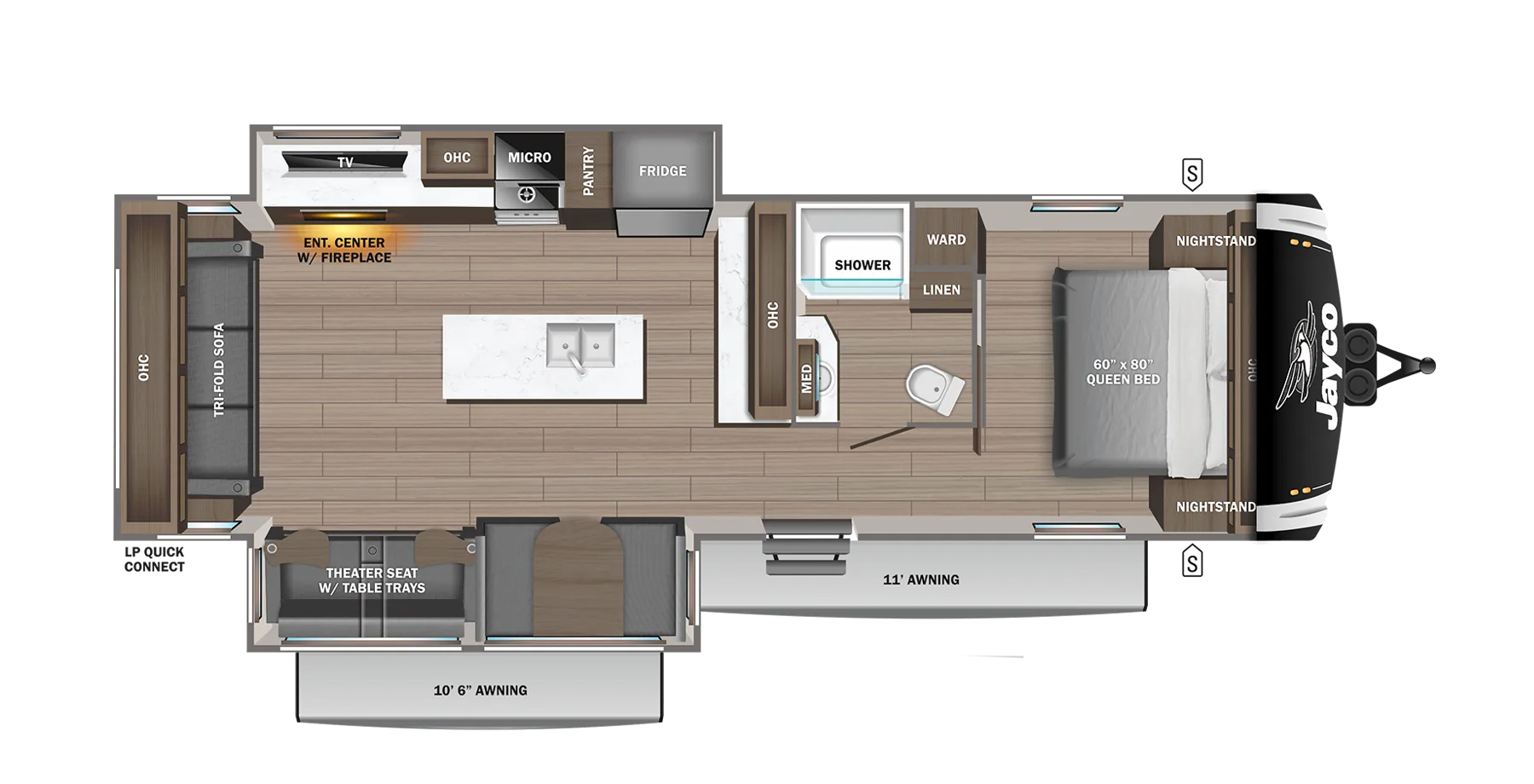 Jayco Jay Feather 32RL floor plan