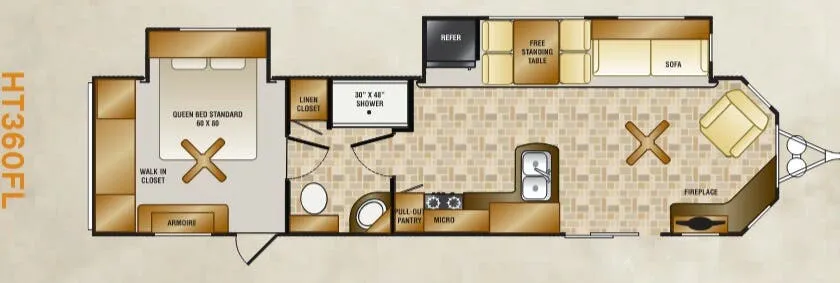 CrossRoads Hampton HT360FL floor plan