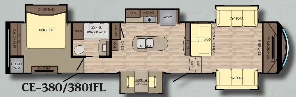 CrossRoads Cameo 3801FL floor plan