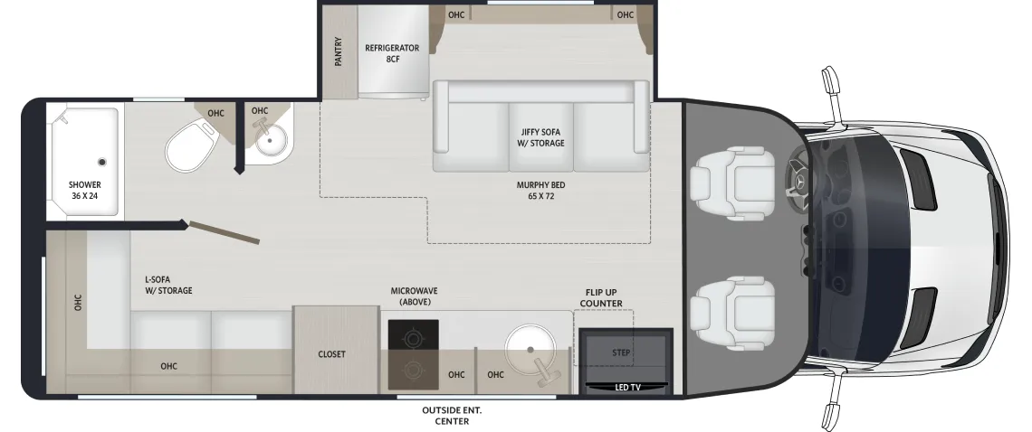 Renegade RV Vienna 25DLN floor plan