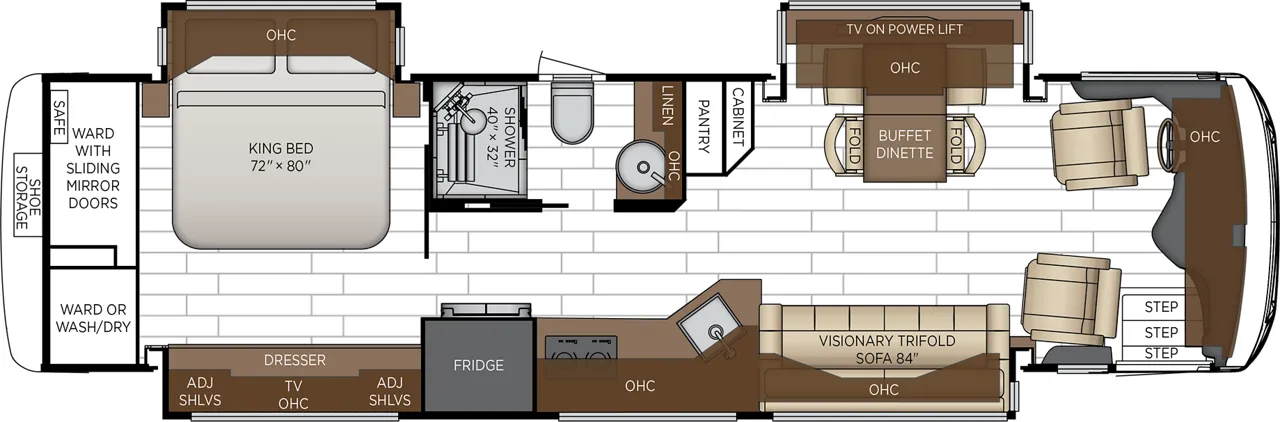 Newmar New Aire 3545 floor plan