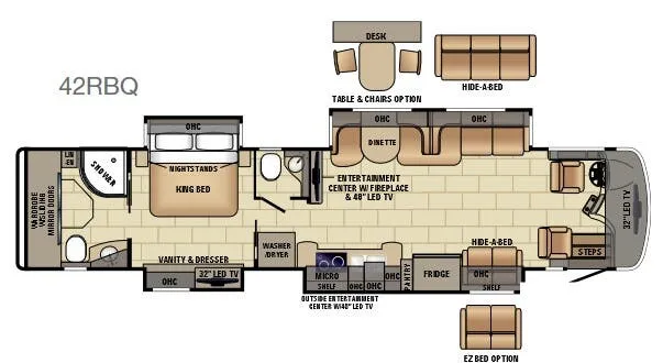 Entegra Coach Anthem 42RBQ floor plan