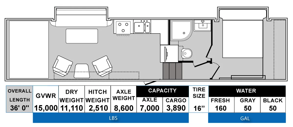 Genesis Supreme MGM M3219CRSB floor plan