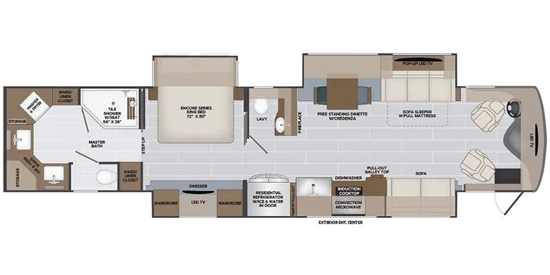 2026 Holiday Rambler Armada 44LE - Floor plan