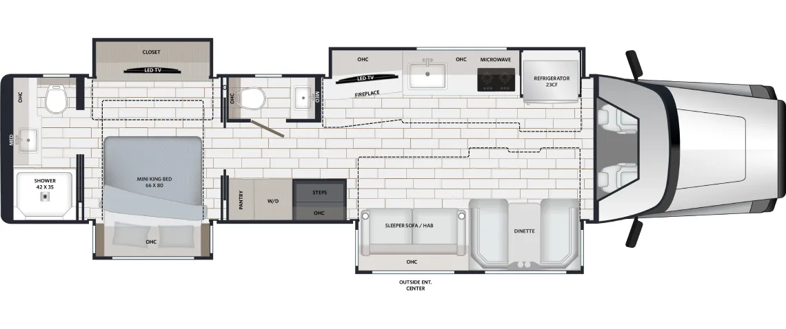 Renegade RV XL X43DB floor plan