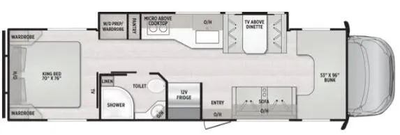 East to West Bravado 35KB floor plan