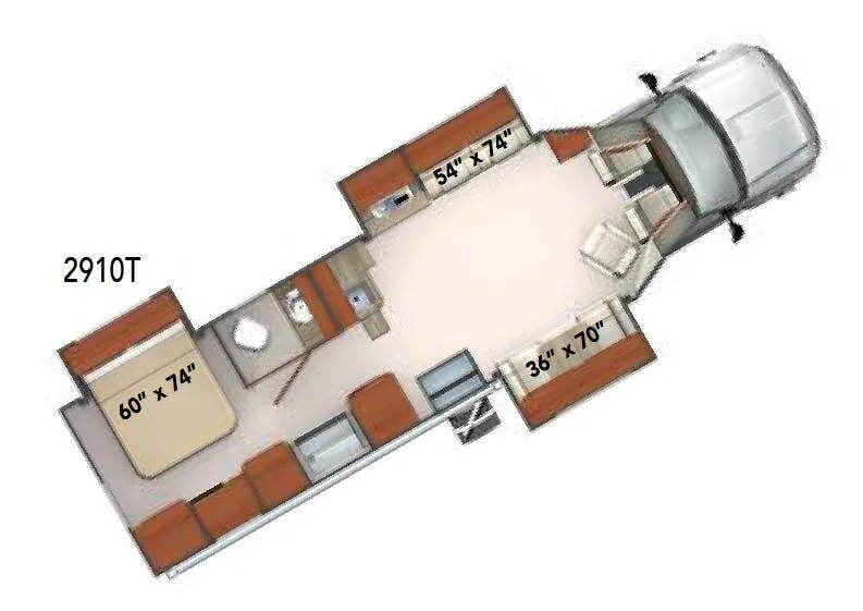 Phoenix Cruiser 2910T floor plan