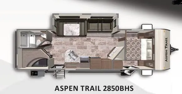 Dutchmen Aspen Trail 2850BHS floor plan