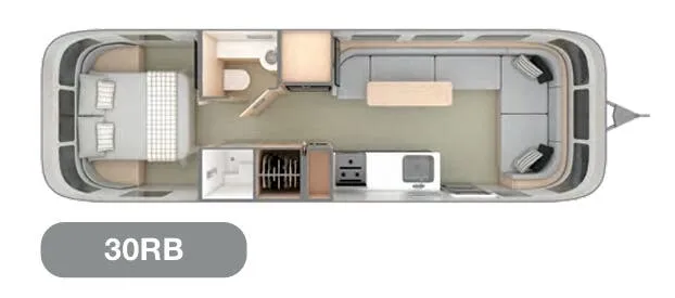2023 Airstream Globetrotter 30RB - Floor plan