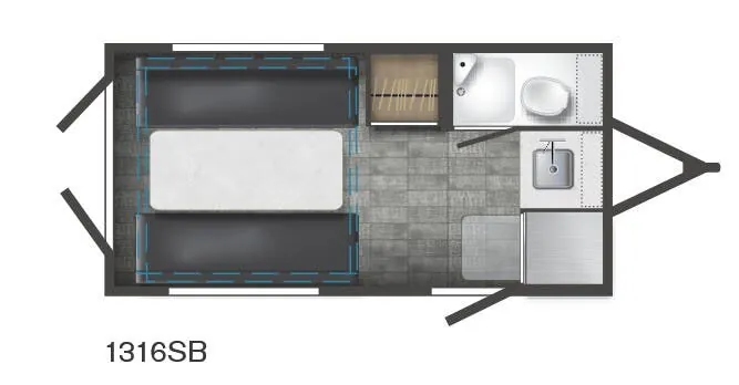 Winnebago HIKE 100 1316SB floor plan