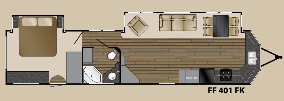 Heartland Fairfield 401 FK floor plan