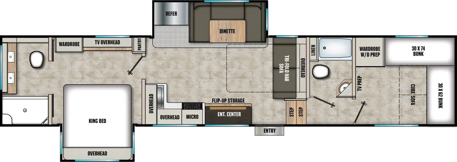 Coachmen Chaparral 355FBX floor plan