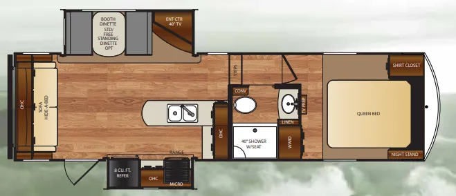 Forest River Wildcat 26CK floor plan