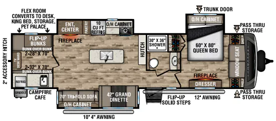 Venture RV SportTrek Touring Edition STT343VIB floor plan