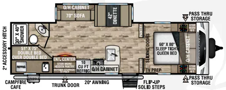 Venture RV SportTrek ST281VBH floor plan