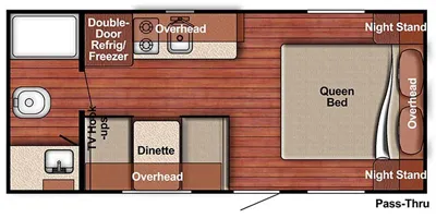 2021 Gulf Stream Friendship 189DD floor plan