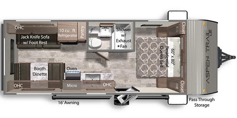 Dutchmen Aspen Trail LE 21RD floor plan