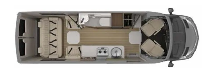 Airstream Tommy Bahama Interstate GRAND TOUR floor plan