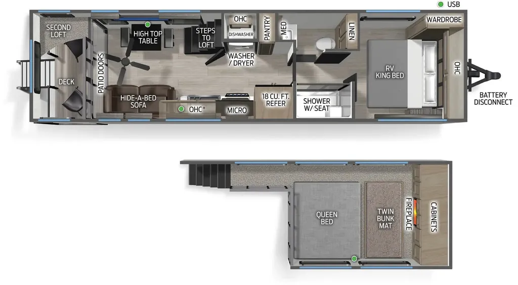 2026 Forest River Cherokee 20OG floor plan