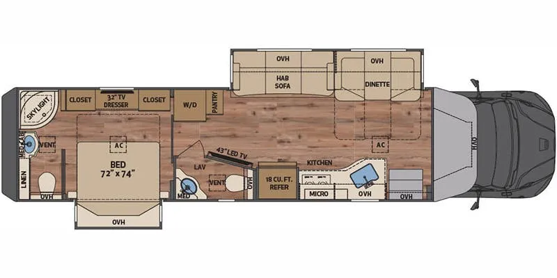 2023 Renegade RV Verona 40VRB - Floor plan