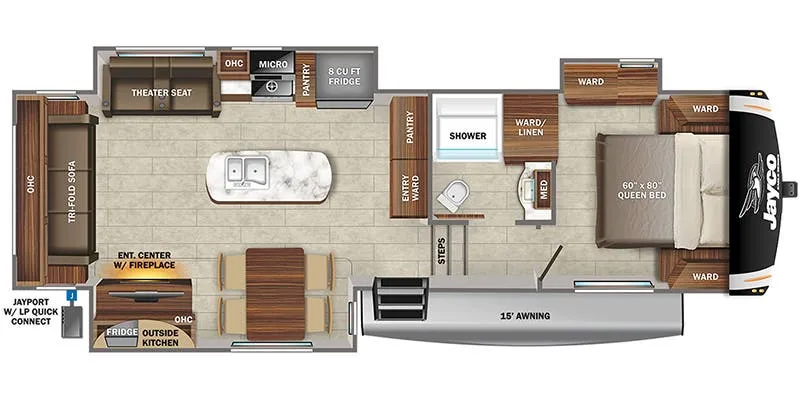 Jayco Eagle HT 30.5RSOK floor plan