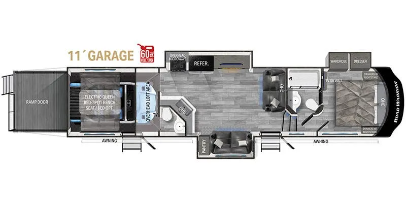 Heartland Road Warrior RW 351 floor plan