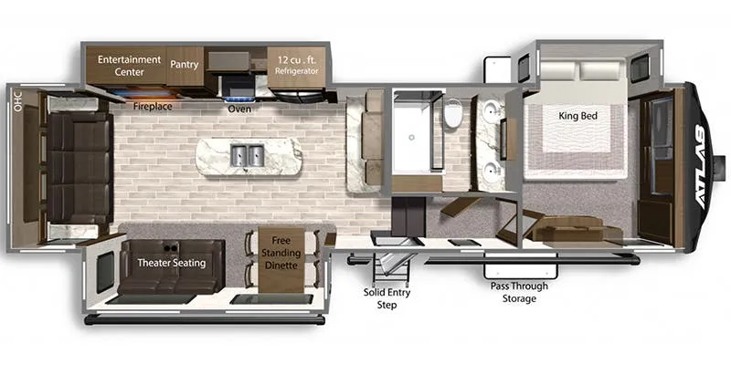 Dutchmen Atlas 3172RLKB floor plan