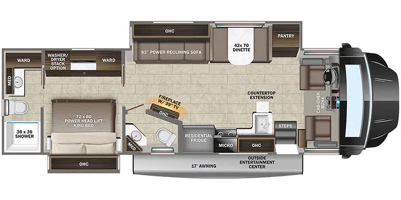 2025 Entegra Coach Accolade 37K - Floor plan