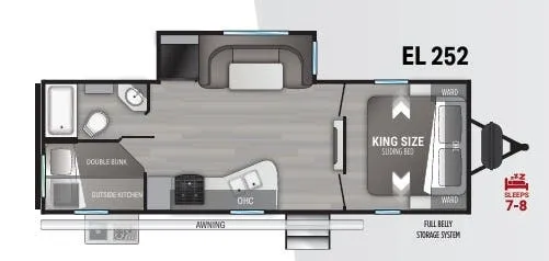 Cruiser RV Embrace 252 floor plan