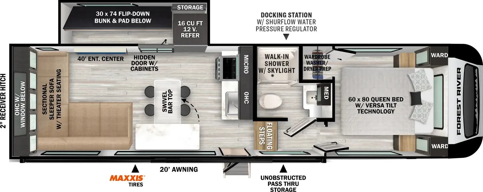 Forest River Impression 238RL floor plan