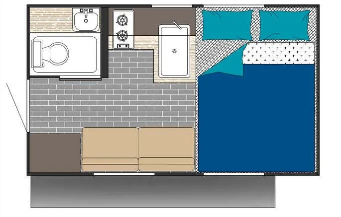 2027 Sunset Park RV Sun Trek 700 - Floor plan