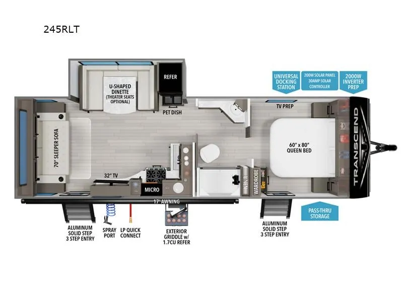2026 Grand Design Transcend 245RLT - Photo 3