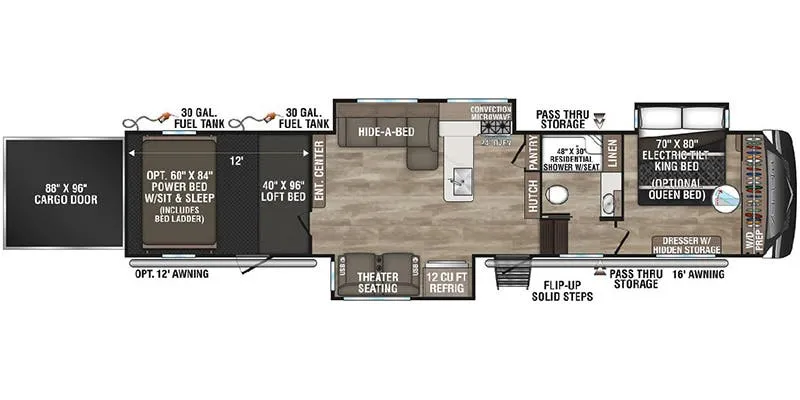 K-Z Venom V3912TK floor plan