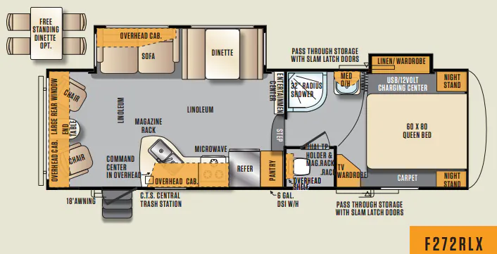 Forest River Wildcat Maxx 272RLX floor plan