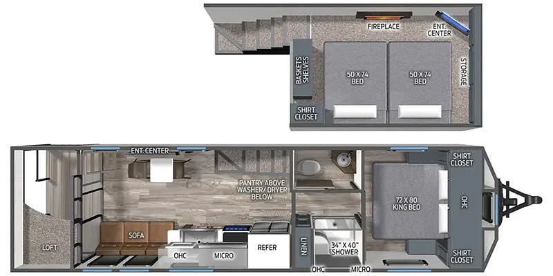 Palomino Puma 280MiniLFT floor plan