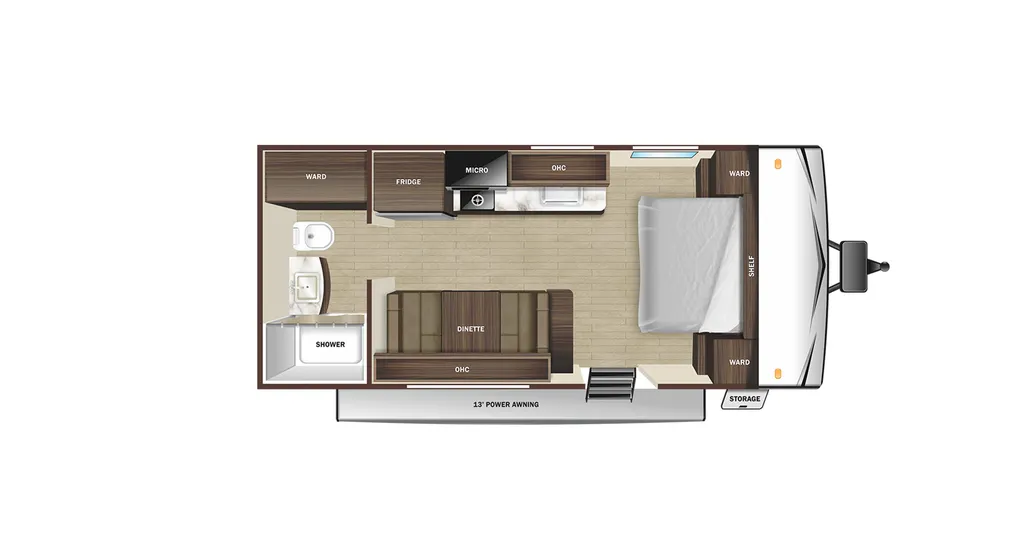 2025 Starcraft Autumn Ridge 182RB floor plan