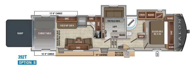 Jayco Talon Platinum 392T floor plan
