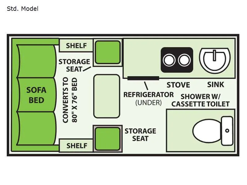 2025 Columbia Northwest ALINER LXE - Floor plan