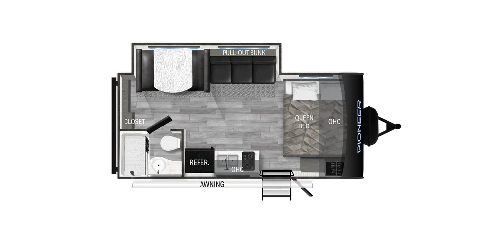 2022 Heartland Pioneer SS171 floor plan