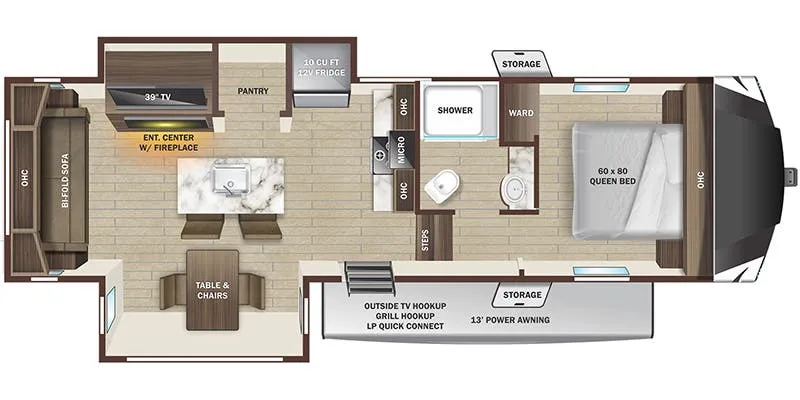 2024 Highland Ridge Roamer Light Duty 244RLS - Floor plan