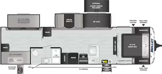 Keystone Bullet Premium 308BHSWE floor plan