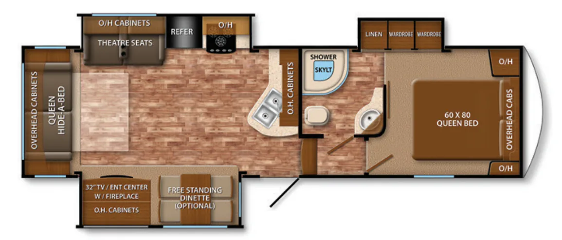 Grand Design Reflection 27RL floor plan