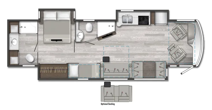 Winnebago Forza 38W floor plan