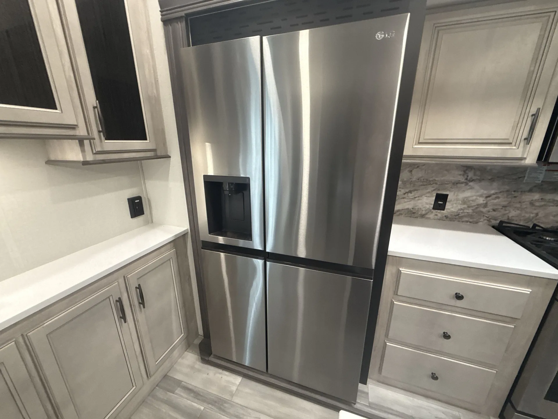 2024 Forest River Sandpiper Destination 399LOFT — fridge