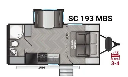 Cruiser RV Shadow Cruiser 193MBS floor plan